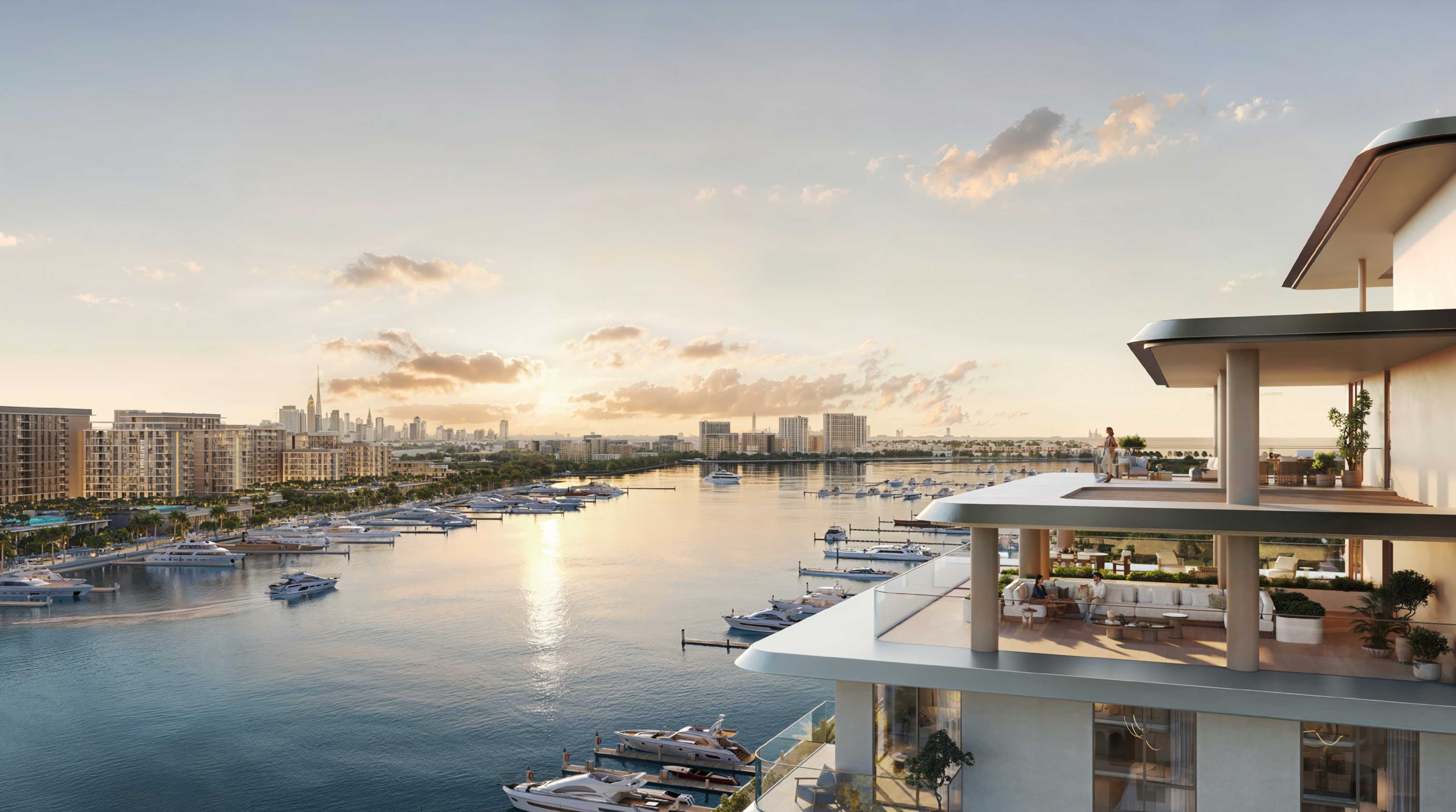 AUREA luxury waterfront residence at Rashid Yachts & Marina Dubai with infinity pool and marina views